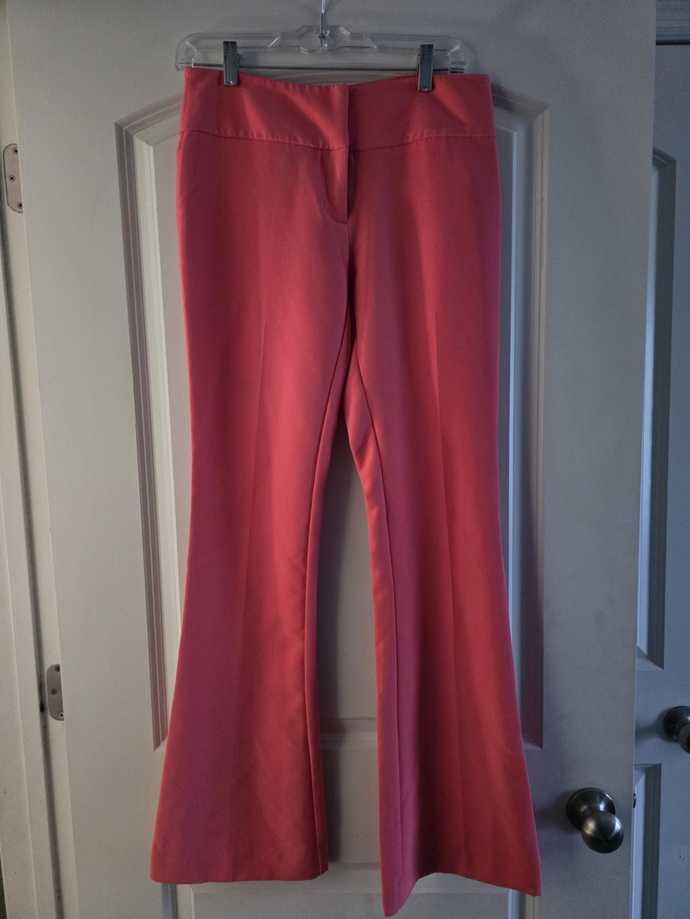 Eva Mendes x New York & Company Coral Pink Flare Trousers